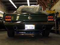 A look at how the TCP Coil-over cage looks from behind