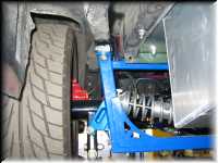 A view of the route the tailpipe will have to travel